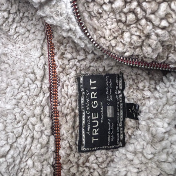 True Grit Tan Sherpa Jacket - Picture 6 of 6